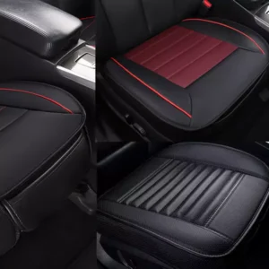 PU Leather Breathable Car Seat Covers Edge Wrapping Auto Cushion Pad Mat