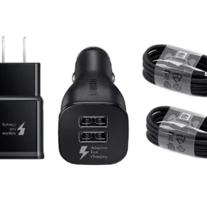 Samsung USB Type C Cables Fast Dual Car Wall Charger for Galaxy S8 S9 S10 Note 9